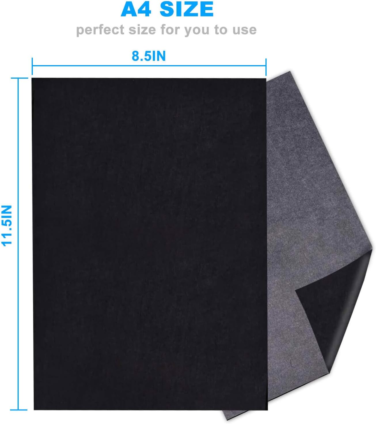 Transfer Paper, 100 Sheets Carbon Tracing Paper, 8.5 x11 inches Artist Black Tracing Paper for Wood, Canvas, Paper Crafts