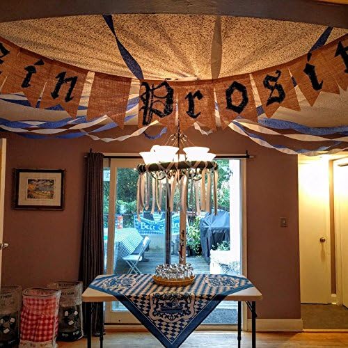 jijAcraft 3.5M Rustic Burlap Banner Bunting,Burlap Flags Hessian Banner 13X18CM Outdoor Linen Bunting for Wedding Favours,Baby Showers,Room or Garden Decorations(15PCS) - Image 5