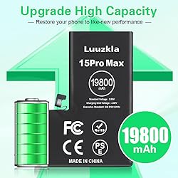 Luuzkla 19800mAh (New Upgrade) Battery Compatible