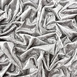 Ice Fabrics Stretch Crushed Velvet Fabric by The