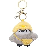 LJCTULY Penguin Keychain for Kids - Cute Keychains for Women - Plush Stuffed Animal Plush Bag Charms - Kawaii Stuff Christmas Gifts for Girls