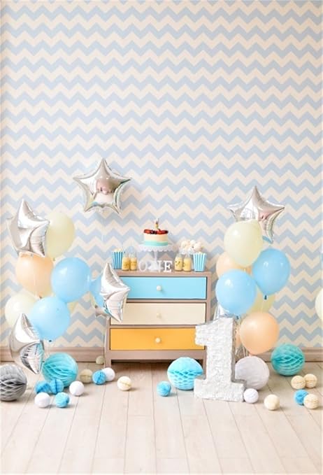 Amazon Com Aofoto 6x8ft Baby 1st Birthday Backdrop Balloon
