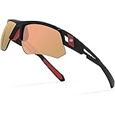 BLAITEJUS Golf Sunglasses for Men Women Wrap Semi-Rimless Sports Sunglasses Golfing Shades UV400 Protection Sun Glasses