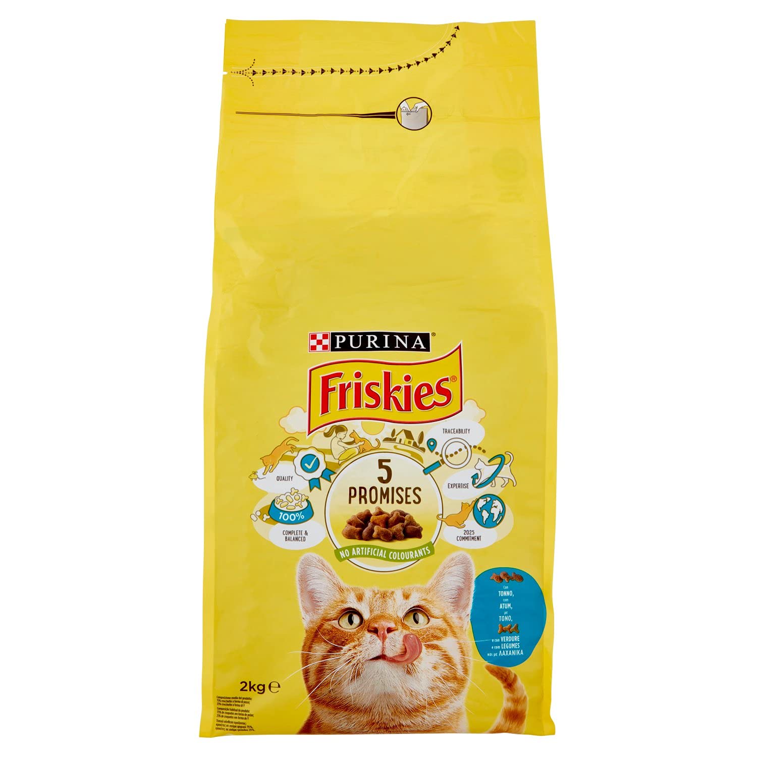 Friskies Adult Cat Croquettes with Tuna and Vegetables Added 2kg