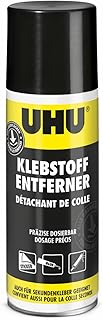 UHU Klebstoffentferner Spray Sprühdose, Super stark und effizient zum Entfernen von Klebstoff- und Farbrückständen, Ölflecken oder Fett, 200 ml