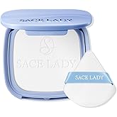 SACE LADY Face Powder Waterproof Setting Makeup, Oil Control Pressed Powder Compact for Women, Blurring Pores Matte Long Lasting Up to 24 Hours, Talc-Free and Cruelty-Free (#00 Translucent, 0.35Oz)