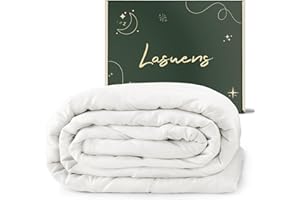 Lasuens 100% Viscose from Bamboo Comforter King, Cooling Duvet Insert, Down Alternative Blanket, 200 GSM Lightweight Summer Duvet - Soft and Fluffy Cooling Comforter for Hot Sleepers 110x94 inches