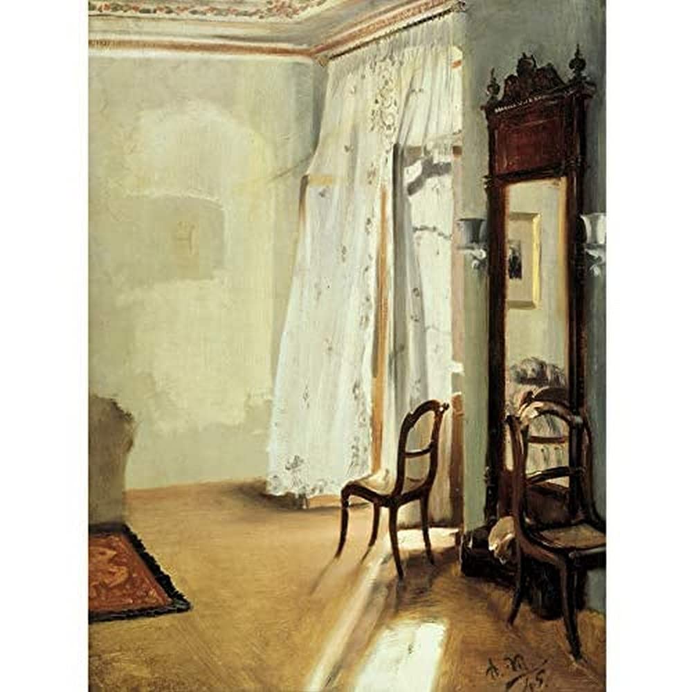 Adolph Menzel Das Balkonzimmer Kunstdruck Leinwand Premium Wanddekoration Poster Wandbild