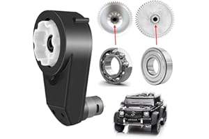 JRRXM 24 Volt RS555 30000RPM Gearbox with High Torque Motor for Power Wheels Motor Upgrade,18V&20V&24V High Speed Electric Motor Gearbox for Kid‘s Ride On Toys Car SUV&UTV&ATV Replacement Parts