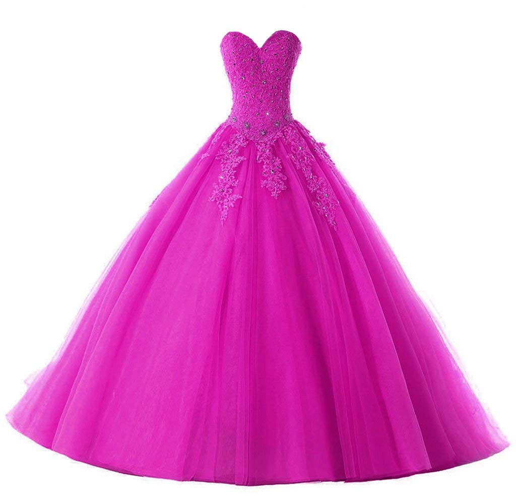 magenta quinceanera dresses