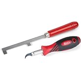 StewMac Refret Saw and Fret Slot Cleaning Tool Set, Guitar Fret Tools | .023" Dual-Blade Saw, Hooked Chisel for Bound Fretboards, Removes Packed Wood Dust and Old Glue, Guitar Tools for Refretting