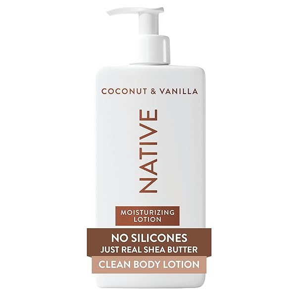 NATIVE BODY LOTION, COCONUT & VANILLA, 48-HOUR HYDRATION...