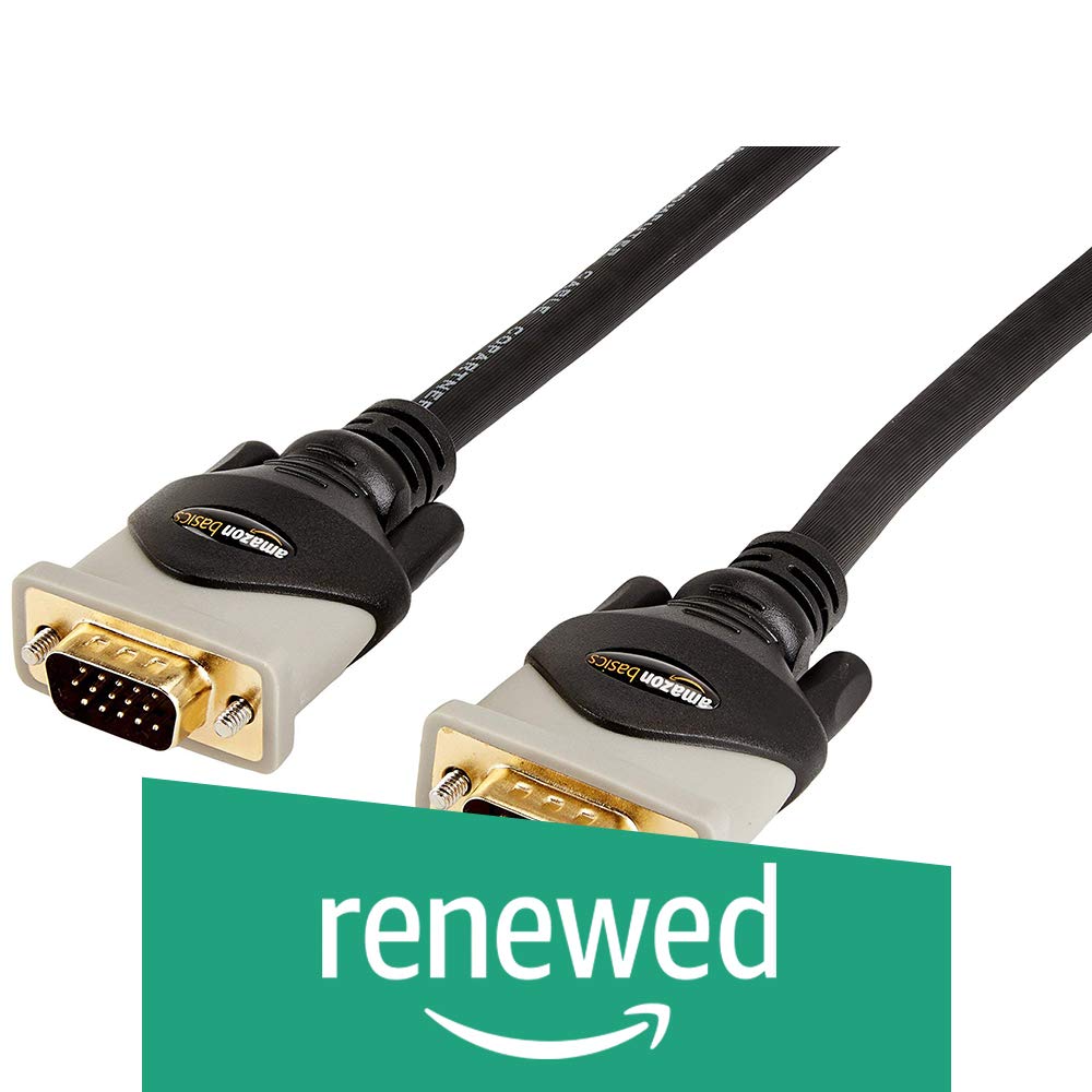 AmazonBasics VGA to VGA PC Computer Monitor Cable - 10 Feet (3 Meters) (Renewed)