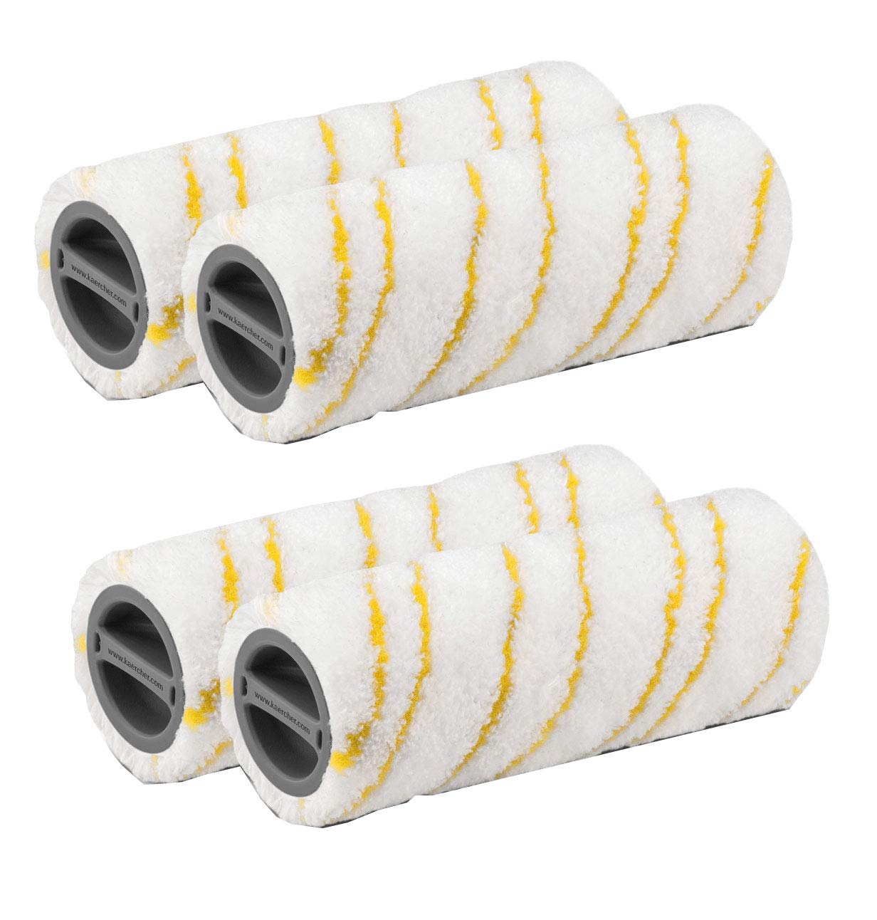 Karcher 2 Pack FC3 FC5 Wet+Dry Hard Floor Vacuum Cleaner Roller Yellow 2055-006.0