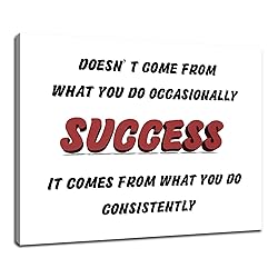 Success Motivational Canvas Wall Art Inspirational