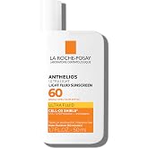 La Roche-Posay Anthelios Ultra Light Fluid Sunscreen for Face SPF 60, 1.7oz | Lightweight face sunscreen with antioxidants. A water resistant oil free matte finish fluid travel size 1.7 oz.