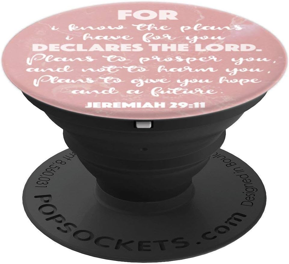 Jeremiah 2911 Bible Verse Christian Pop Socket Women's Gift
