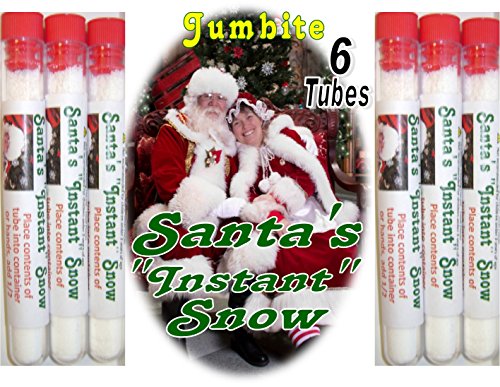 Santa's Instant Magic Snow. 6 Tubes - each tube making over One cup of Jumbite Santa's Instant Magic Snow - Thumbnail 6