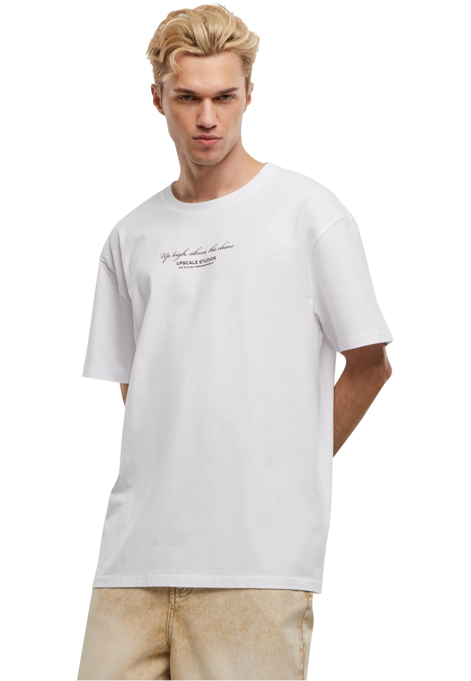 Mister Tee Unisex T-Shirt Up to The Sky Oversize Tee White S, White, S