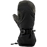 Swany Men's Extreme 2N1 Soft Warm Insulated Durable Flexible Leather Palm Winter Sports Mittens
