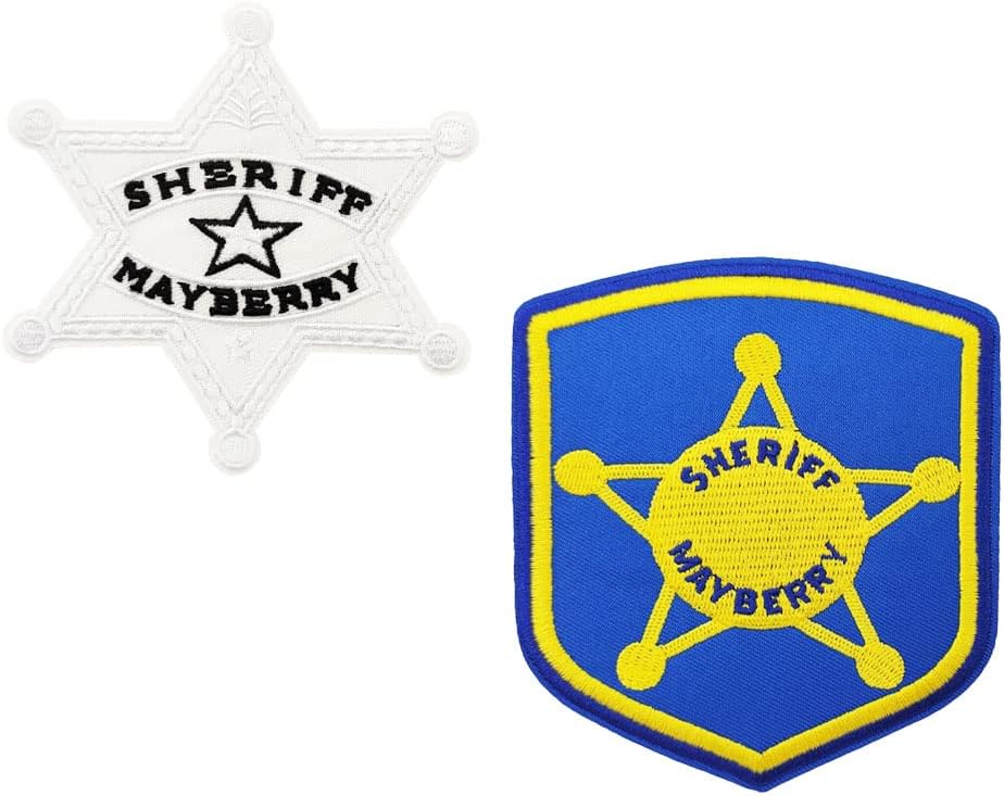 Mixed Media - Sheriff Halloween Costume Embroidered iron on Patches