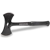 VAUGHAN Viking Stealth Double Bit Axe, Hand Axe, Hatchet | Steel Handle, Shock Block Grip, VN32410
