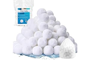 4 lbs Pool Filter Balls for Sand Filter Eco-Friendly, Upgraded High-Efficiency Filtration, Reusable Water Filter Replace Pool
