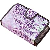 Easy Comforts 14 Day Pill Holder, Travel Case Medication Reminder Pill Box with Detachable Compartments, Lilac