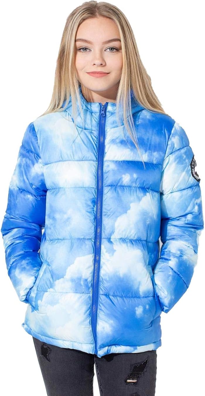 rainbow puffer jacket kids