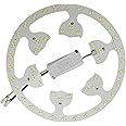 Zhairdalstar 24W LED Flush Mount Ceiling Fan Ring Light Kit Replacement,Retrofit LED Light Engine Panel, 3 CCT: 3000K 4500K 6000K