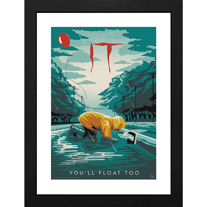 GB eye IT Georgie You'll Float Too 30 x 40cm Framed Collector Print