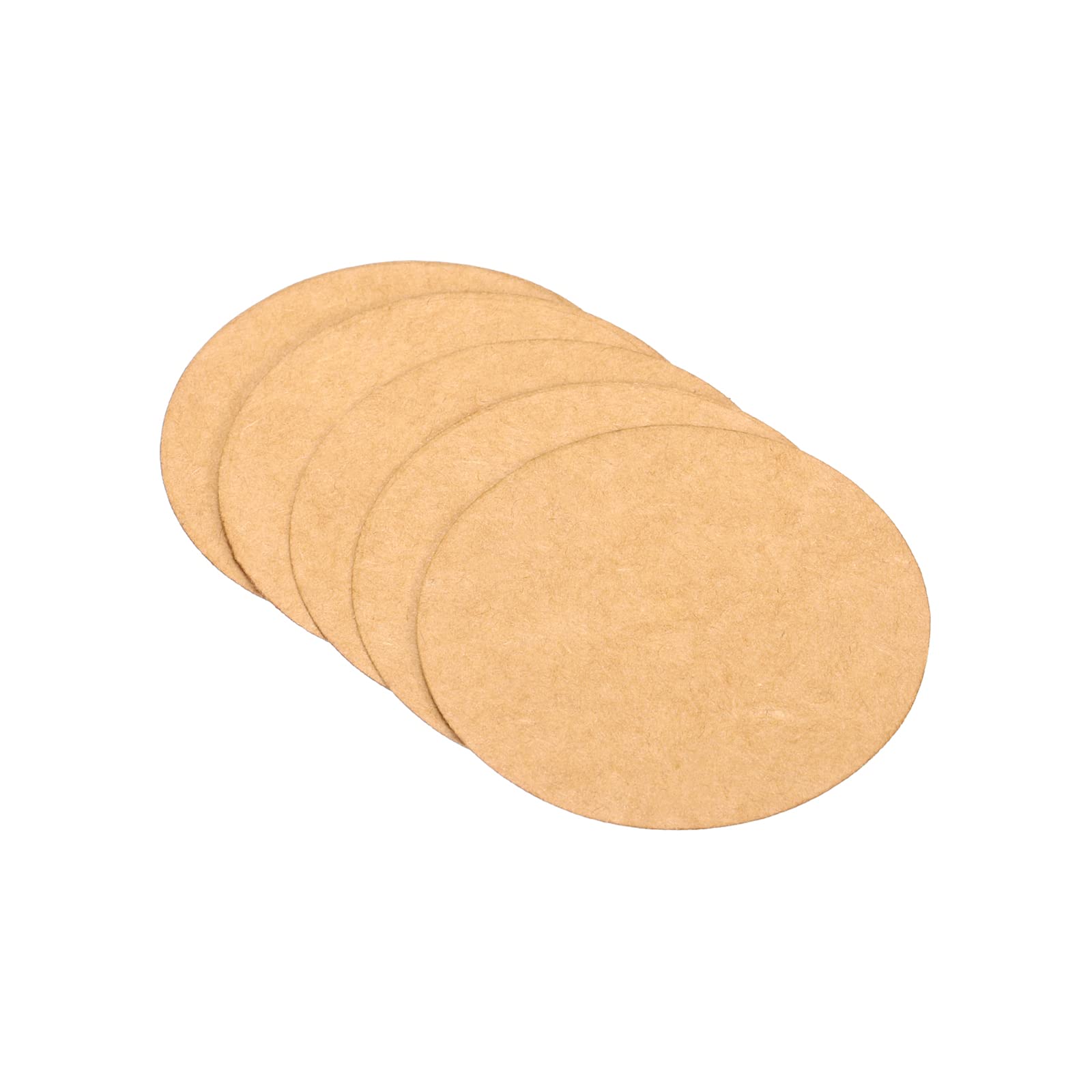 PATIKIL 3-inch Round Cardboard Paper, 25 Pcs Blank Disc Circles Slices for Party Decorations DIY Craft Arts Drawing Painting Writing, Brown