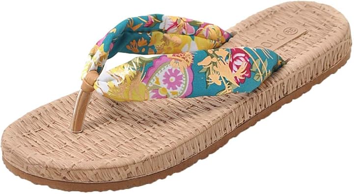 fabric toe post flip flops
