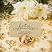 GOLD Diamond Table Number Holder & Place Card Holder (20 Pieces) and Diamond Table Confetti (with over 6,000 diamonds) Party and Wedding Table Decorations