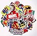 Superheroes Assorted Stickers Set of 50 Various Superhero Characters and Logos