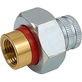 Midline Valve EVGG0012-OM Dielectric Union Pipe Fitting 1/2 in. FIP Reduces Electrolysis Brass x Zinc Coated Steel