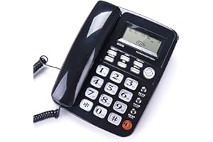 Landline Telephone for Home and Office Featuring Clear Caller Display Speakerphone Function Desk Landline Phone Office