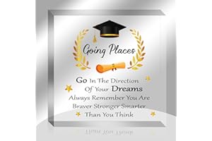 FineCheer 10 Pcs 2024 Graduation Gifts for Him Keepsake and Paperweight Bulk Acrylic Class of 2024 Graduate Inspirational Gifts for Her Graduate Souvenir College High School PhD Masters(Square Style)