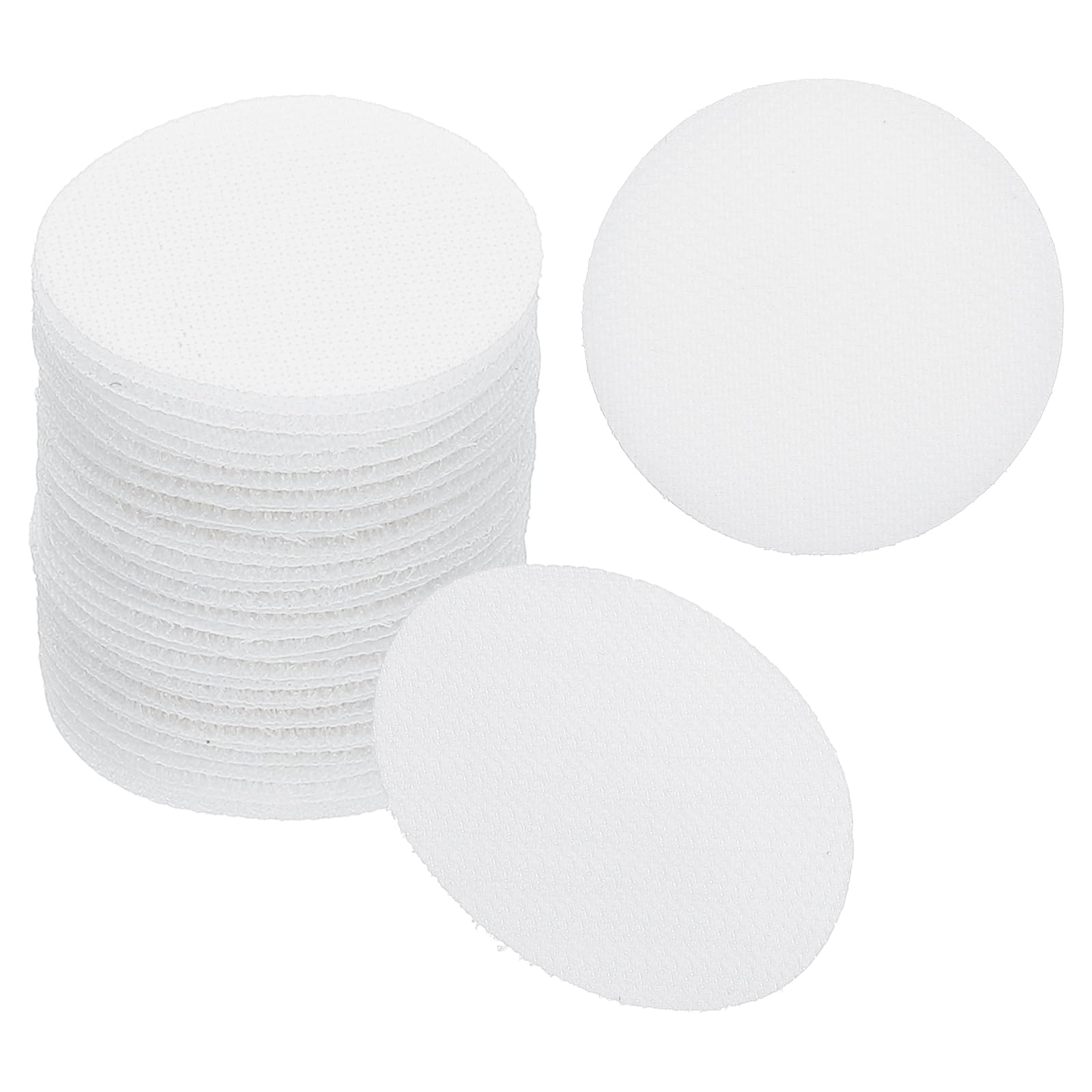 PATIKIL 2" Carpet Spot Markers, 35Pcs Circle Dot Markers Hook and Loop Carpet Spots for Decoration Elementary Preschool Teacher, White