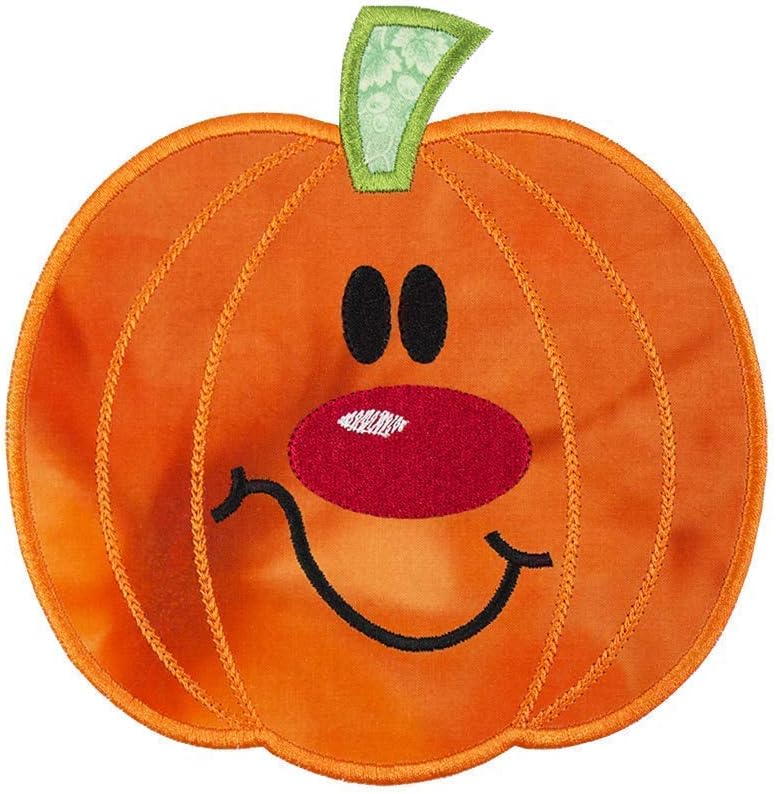 Mixed Media - Happy Pumpkin Patch your choice of sew on patch or iron on patch