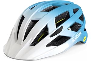 OutdoorMaster Gem Recreational MIPS Cycling Helmet - Two Removable Liners & Ventilation in Multi-Environment - Bike Helmet in