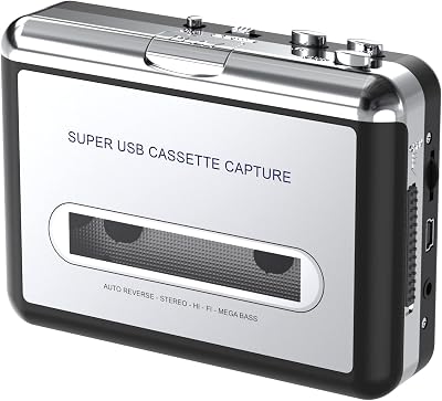 DIGITNOW Portable Cassette Player USB Cassette to MP3 Converter
