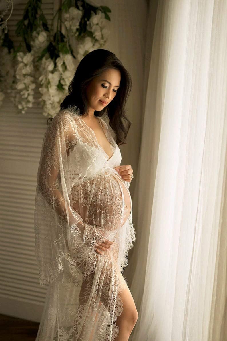 BathGown Womens Bridal Robe Wedding 