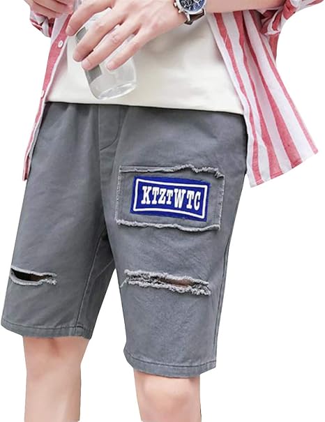 Amazon Beibang バイバン ハーフパンツ メンズ ダメージ 半ズボン ゆったり ショートパンツ ファッション 切り替え 短パン お洒落 カジュアル ショート カーゴパンツ ストリート 夏服 ショートパンツ 通販