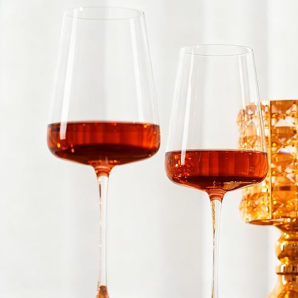 RED WINE GLASSES SET OF 4, PREMIUM CRYSTAL WINE GLASSES HAND BLOWN,20 OZ,THIN RIM,LONG STEM,PERFECT FOR RED OR WHITE,DAILY USE,UNIQUE WEDDING ANNIVERSARY OR BIRTHDAY GIFT