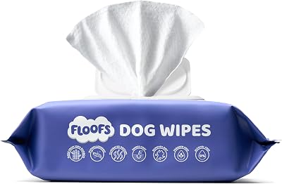 Floofs Bamboo Dog Wipes 100 Count 15x20cm 50gsm Hypoallergenic