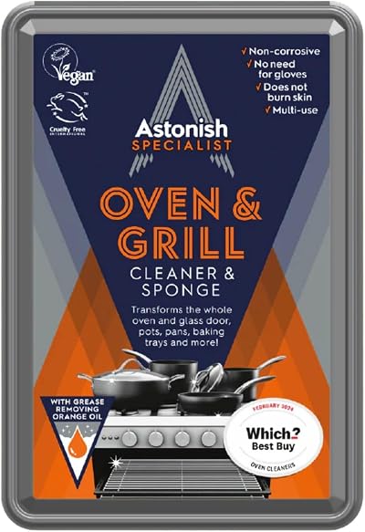 Astonish Premium Oven & Grill Cleaner 250g with Sponge Applicator