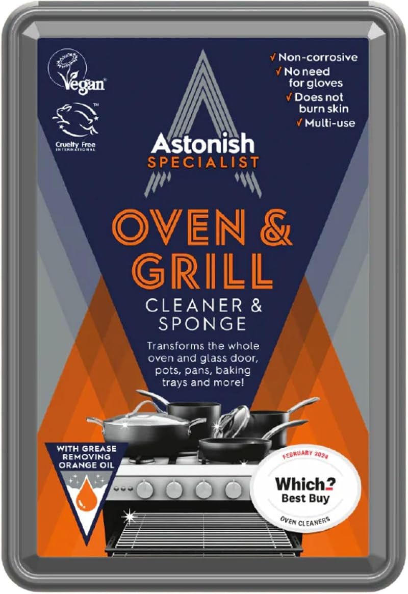 Astonish Premium Oven & Grill Cleaner 250g with Sponge Applicator