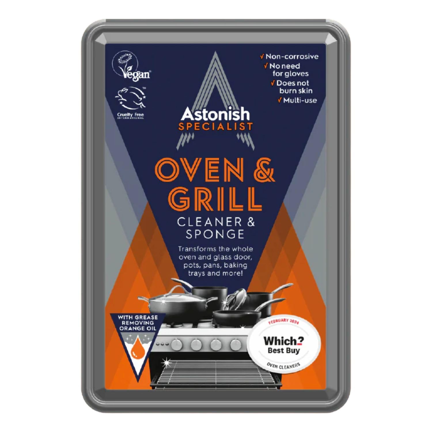 Astonish Premium Edition Oven & Grill Cleaner & Sponge 250g