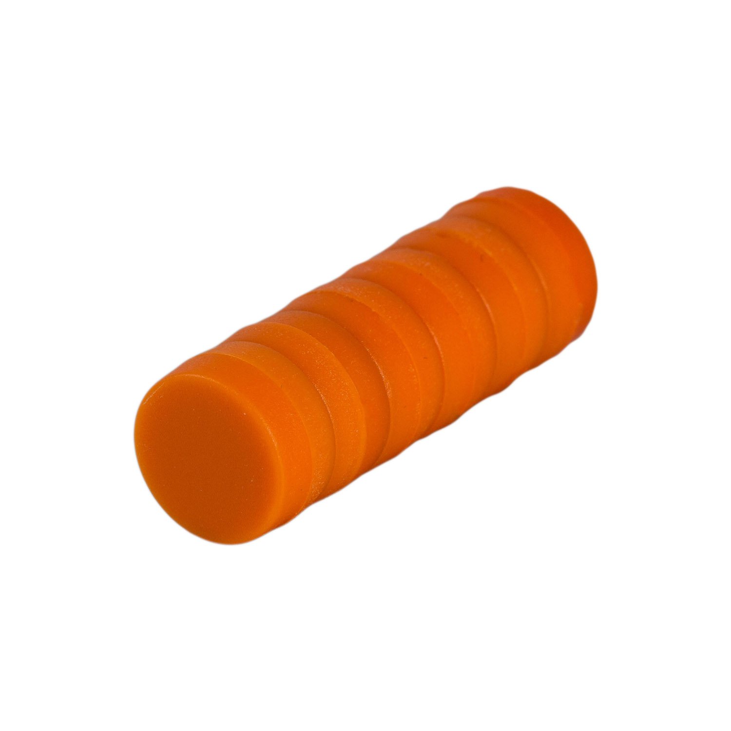 Magnetastico® | 6x strong neodymium magnets with protective coating | Orange colour & size 12x6 mm | Strong coloured office magnets | Perfect mini magnet for fridge, whiteboard & glass magnetic board